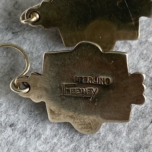 Leo Feeney Sterling Silver and Blue Lapis GemStone Earrings - Picture 4 of 5